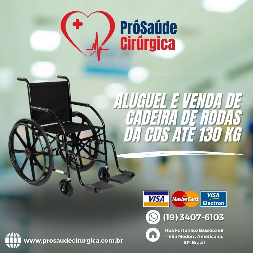 aluguel e venda de cadeira de rodas da CDS